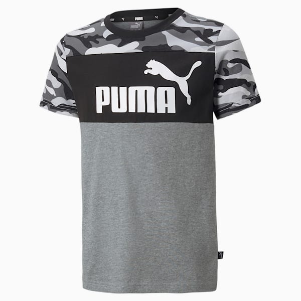 キッズ ボーイズ ESS+ カモ 半袖 Tシャツ B 120-160cm, Puma Black, extralarge-JPN