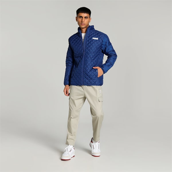 Lightweight Padded Men's Jacket, Blazing Blue, extralarge-IND