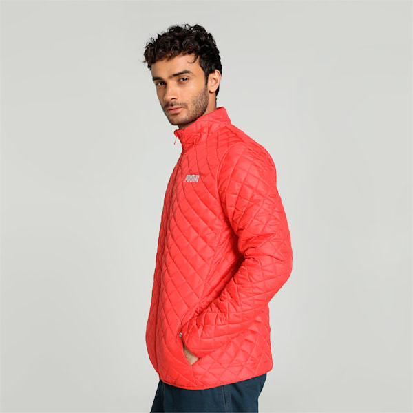 Lightweight Padded Men's Jacket, Burnt Red, extralarge-IND