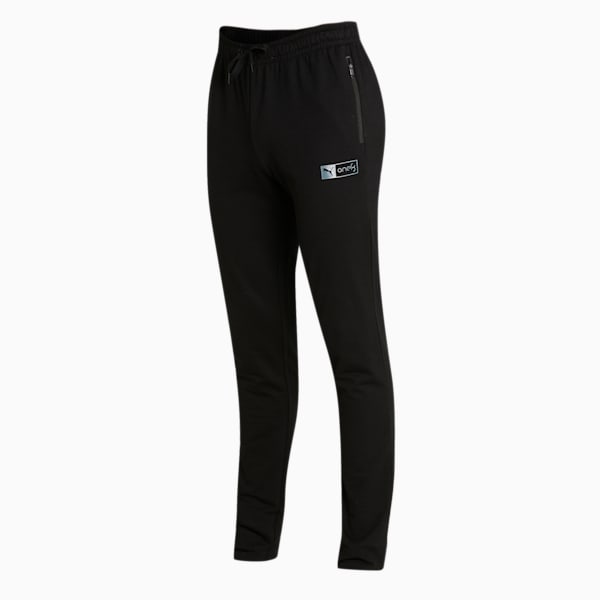 PUMA x one8 Logo Men's Slim Fit Pants, Puma Black, extralarge-IND