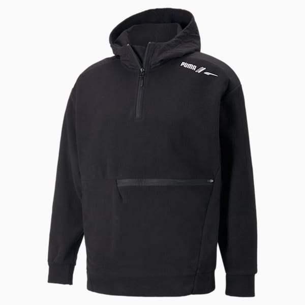 RAD/CAL Polarfleece Half-Zip Men's Sweatshirt, Puma Black