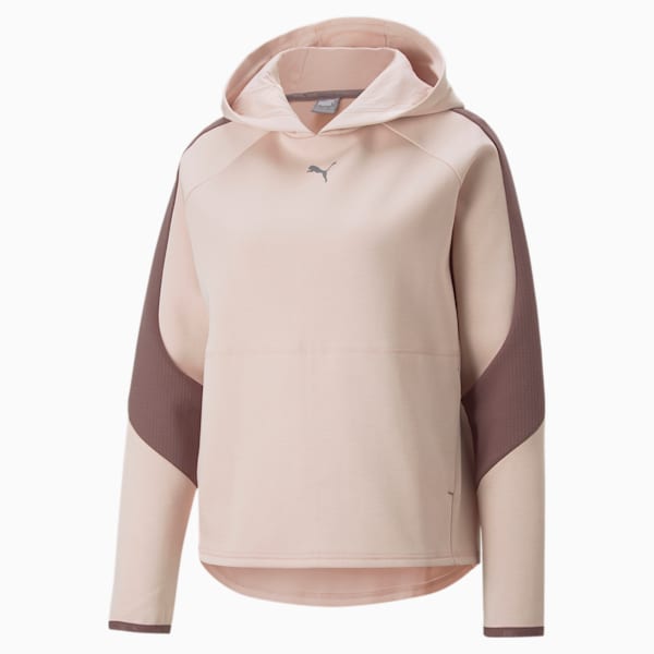 Chandail à capuchon Evostripe pour femmes, Rose Quartz, extralarge