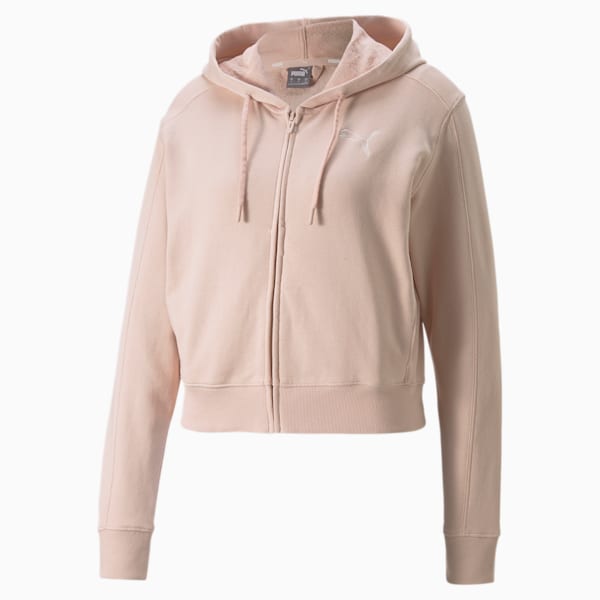 HER Full-Zip Women's Relaxed Fit Hoodie, Rose Quartz, extralarge-IND