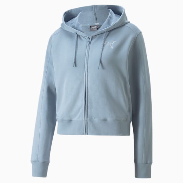 Sudadera con capucha y cierre completo HER para mujer, Blue Wash, extralarge