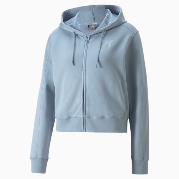 Sudadera con capucha y cierre completo HER para mujer, Blue Wash, extralarge