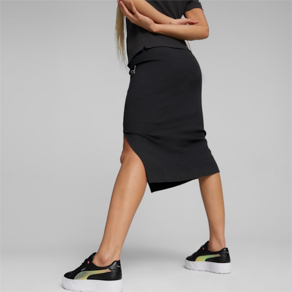 HER Women's Regular Fit Skirt, Puma Black, extralarge-IND