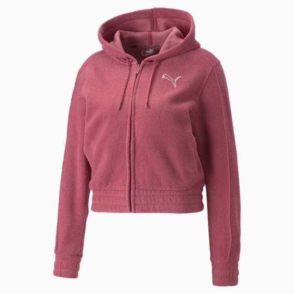 HER Winterised Full-Zip Women's Relaxed Fit Hoodie, Dusty Orchid, extralarge-IND