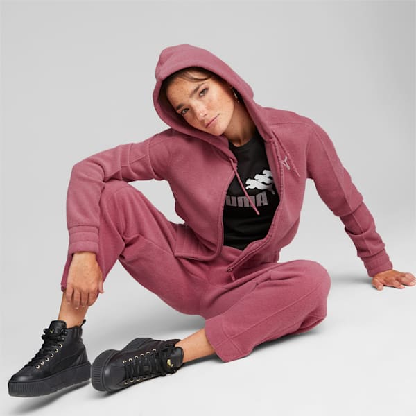 HER Winterised Full-Zip Women's Relaxed Fit Hoodie, Dusty Orchid, extralarge-IND