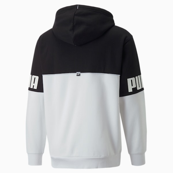 Power Men's Regular Fit Full Zip Hoodie, Puma White, extralarge-IND