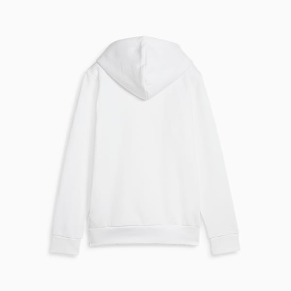 Essentials+ Metallic Logo Women's Hoodie, PUMA White, extralarge