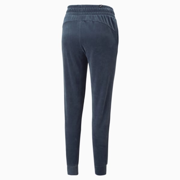 Essentials+ Women's Velour Pants, Evening Sky, extralarge