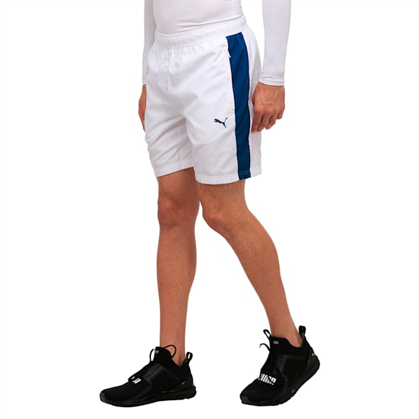 Zippered Woven Shorts, Puma White-Sailor Blue, extralarge-IND