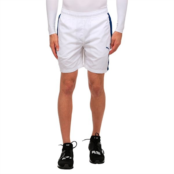 Zippered Woven Shorts, Puma White-Sailor Blue, extralarge-IND