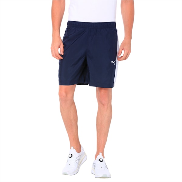 Zippered Woven Shorts, Peacoat-Puma White, extralarge-IND