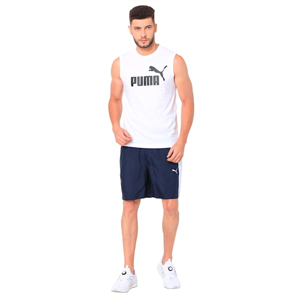 Zippered Woven Shorts, Peacoat-Puma White, extralarge-IND