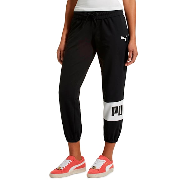 Urban Sports Women's Sweat Pants, Cotton Black, extralarge