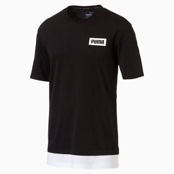 Men's Rebel Tee, Cotton Black, extralarge