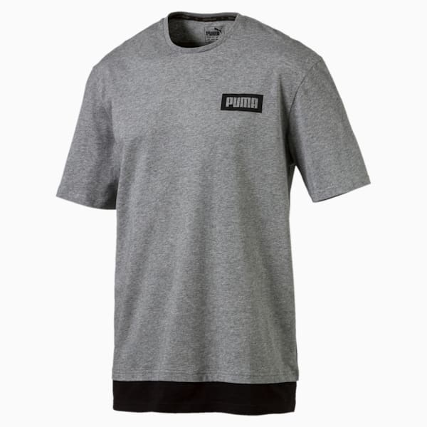 Men's Rebel Tee, Medium Gray Heather, extralarge