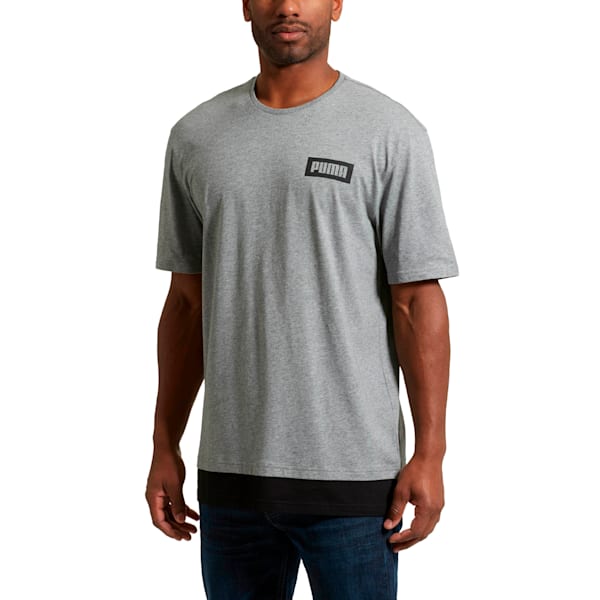 Men's Rebel Tee, Medium Gray Heather, extralarge