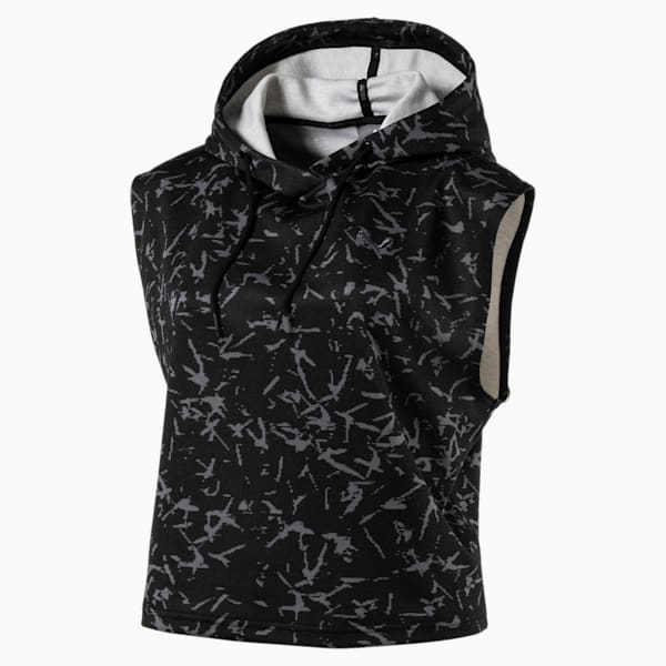 Fusion Sleeveless Hoodie, Puma Black, extralarge