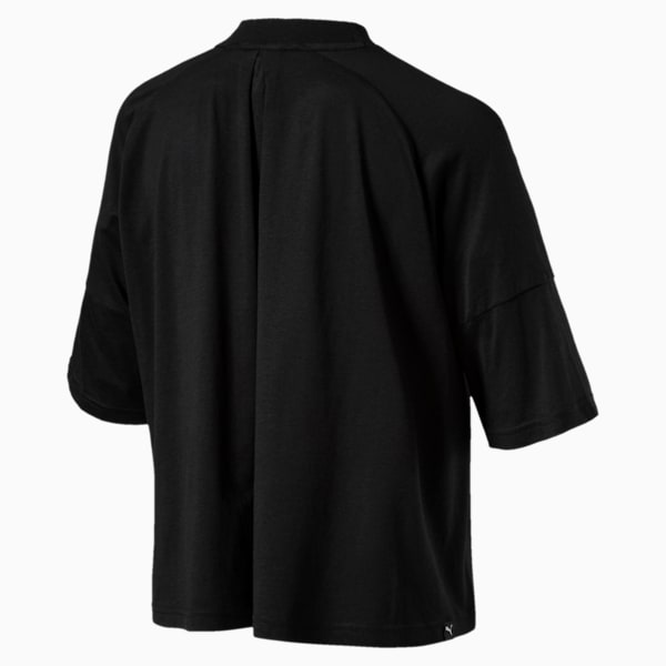FUSION Women’s Crop Top, Cotton Black, extralarge