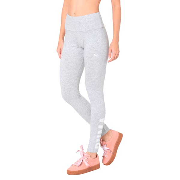 Women's Athletic Leggings, Light Gray Heather, extralarge-IND