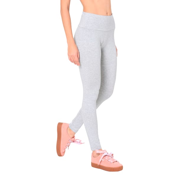 Women's Athletic Leggings, Light Gray Heather, extralarge-IND