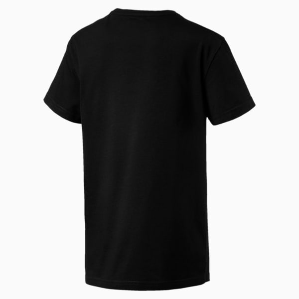 Boys' Rebel Tee, Cotton Black, extralarge-IND