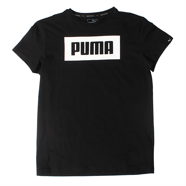 Boys' Rebel Tee, Cotton Black, extralarge-IND