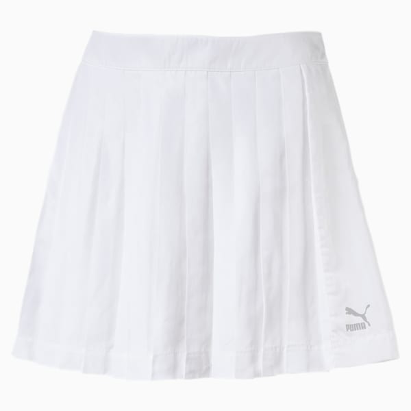 Archive Women's Pleats T7 Skirt, Puma White, extralarge