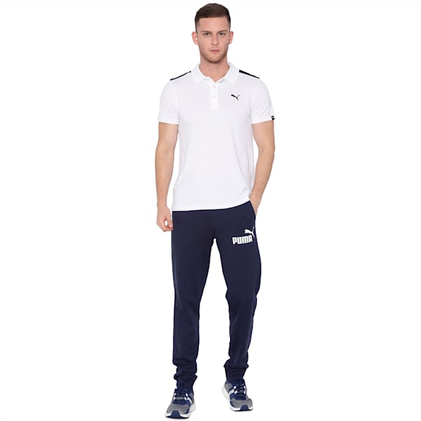 Poly Cotton Polo, Puma White-Peacoat, extralarge-IND