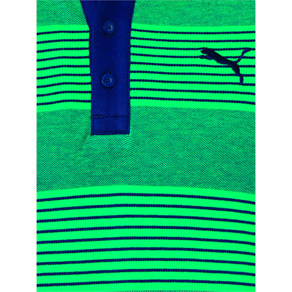 Stripe Pique Polo 1, Bright Green-Peacoat, extralarge-IND