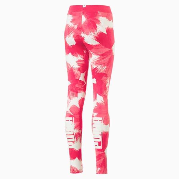 Girls' Style AOP Leggings, Paradise Pink-AOP, extralarge-IND