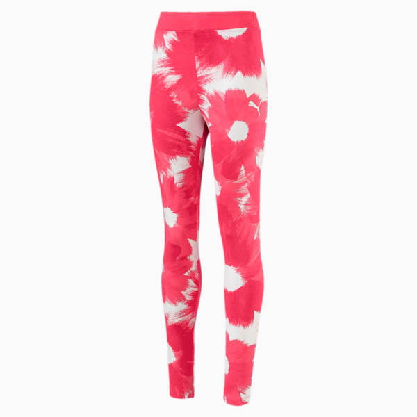 Girls' Style AOP Leggings, Paradise Pink-AOP, extralarge-IND