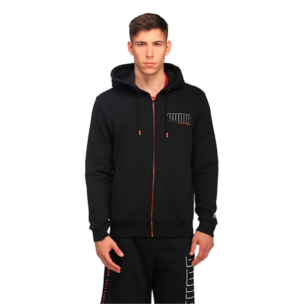 STYLE Athletics FZ Hoody FL, Cotton Black, extralarge-IND