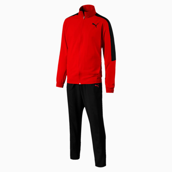 Classic Woven Men's Suit Op, Flame Scarlet-Puma Black, extralarge-IND