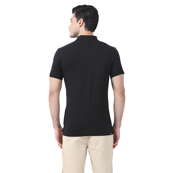 Men's Pique Polo, Cotton Black, extralarge-IND