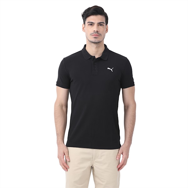 Men's Pique Polo, Cotton Black, extralarge-IND