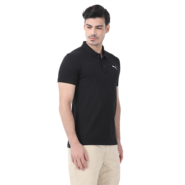 Men's Pique Polo, Cotton Black, extralarge-IND