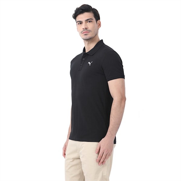 Men's Pique Polo, Cotton Black, extralarge-IND