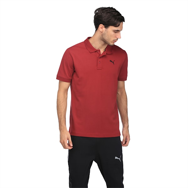 Men's Pique Polo, Tibetan Red, extralarge-IND