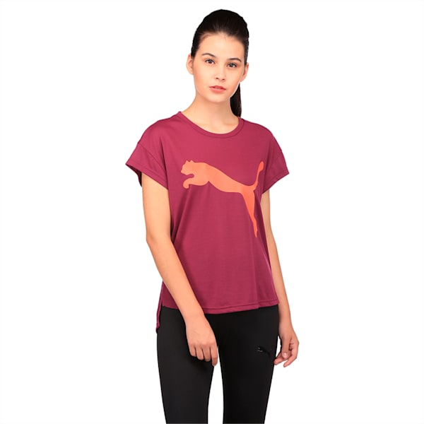 URBAN SPORTS Trend Tee W, Dark Purple, extralarge-IND