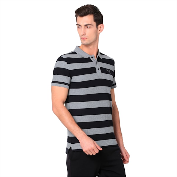ESS Striped Pique Polo, cotton black-MGH, extralarge-IND
