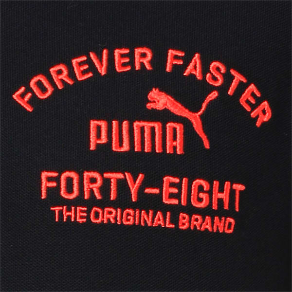 EMBROIDERY POLO M, Puma Black, extralarge-IND