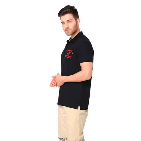 EMBROIDERY POLO M, Puma Black, extralarge-IND