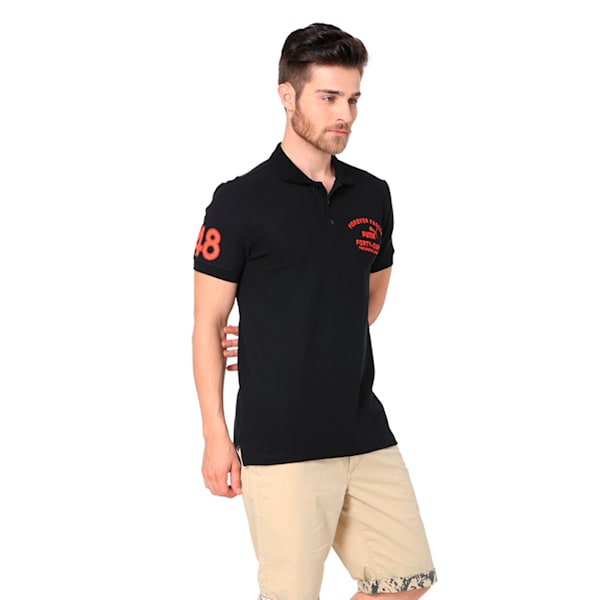 EMBROIDERY POLO M, Puma Black, extralarge-IND