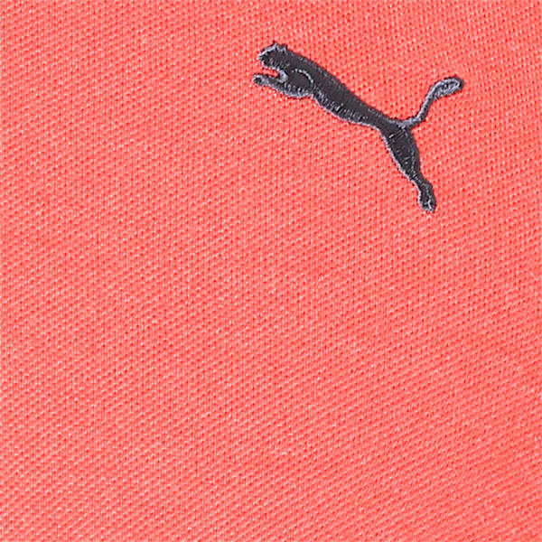 CONTRAST HEATHER POLO, Spiced Coral Heather, extralarge-IND