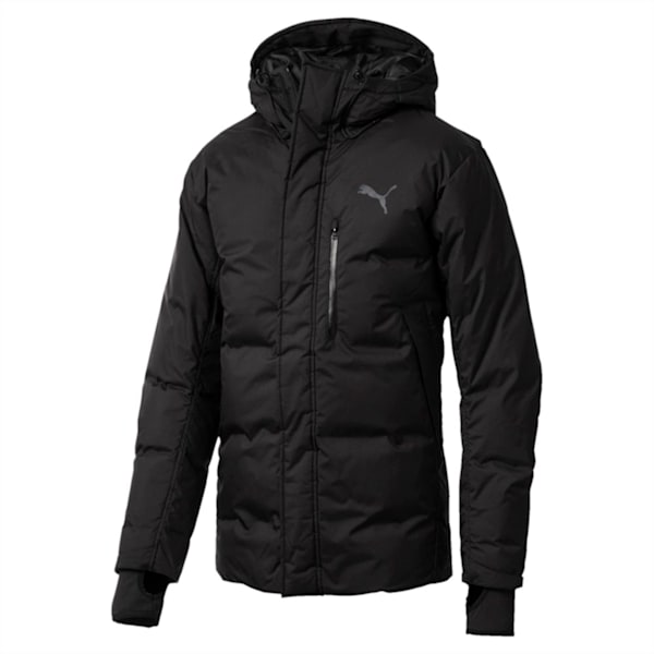 Men's Protect 650 Hooded Down Jacket, Puma Black, extralarge-IND
