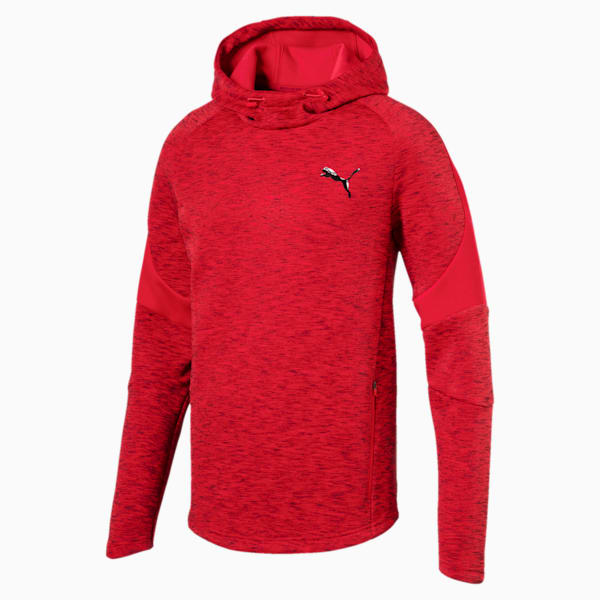 Active Men's Evostripe Hoodie, Ribbon Red, extralarge