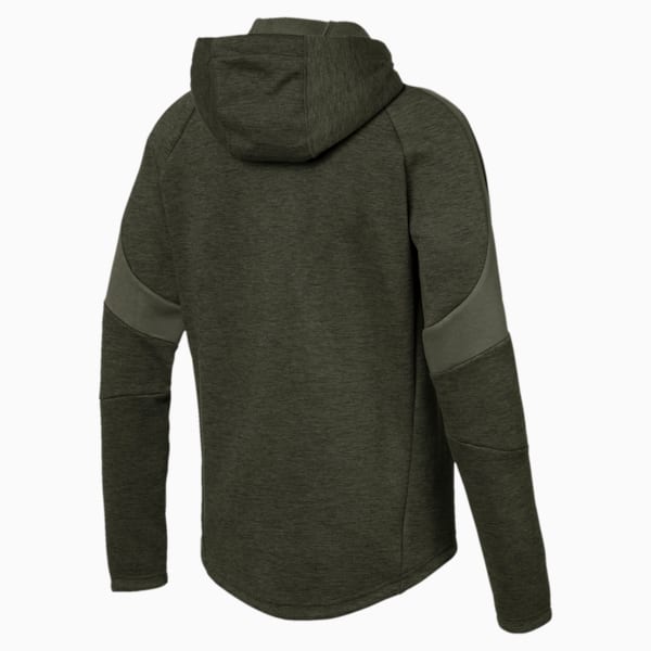 Evostripe Full Zip Men's Hoodie, Forest Night, extralarge